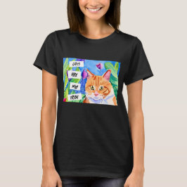 Katzen sind mein Stamm | Orangefarbene Katzen und  T-Shirt