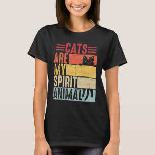 Katzen sind mein Zitat von Vintagen Tierarten T-Shirt