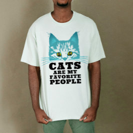 Katzen sind meine Lieblings-Cool-Grumpy Funny Sarc T-Shirt