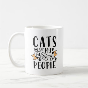 Katzen sind meine Lieblingsmenschen Kaffeetasse