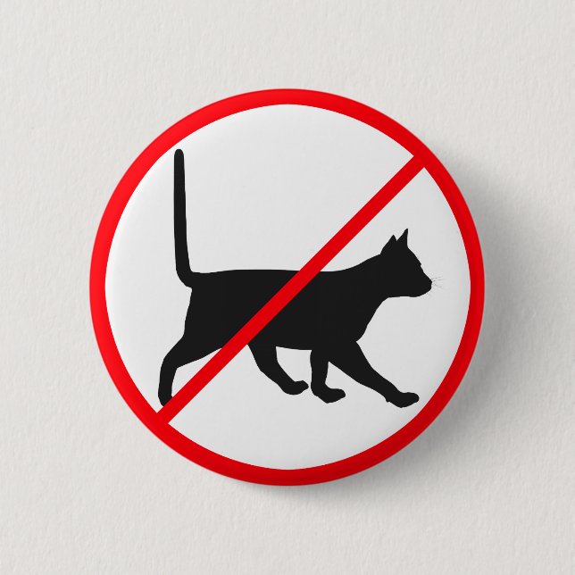 Katzen sind nicht erlaubt! button (Vorderseite)