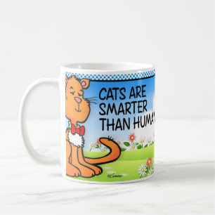 Katzen sind schlauer kaffeetasse