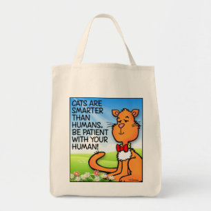 Katzen sind schlauer tragetasche