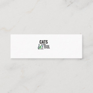KATZEN SIND UNVERMEIDLICHE BILDUNG IST OPTIONAL MINI VISITENKARTE