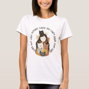 Katzen sind wie Kartoffelchips Funny Crazy Cat Lad T-Shirt