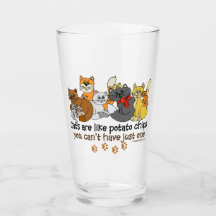 Katzen sind wie Kartoffelchips Glas
