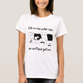 Katzen sind wie Kartoffelchips // Katzenjammer T-Shirt