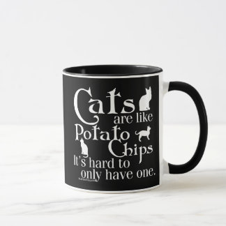 Katzen sind wie Kartoffelchips… Tasse