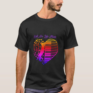 Katzen sind wie Musik: Notenlinien und Gitarren Te T-Shirt