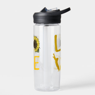 Katzen-Sonnenblumen-Geschenke für Katzenliebhaber Trinkflasche