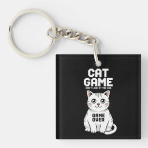 Katzen Spiel Schau Dir Nicht Die Katze An Über Lus Schlüsselanhänger