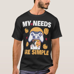 Katzen spielen Kekse Videospieler Katze Gaming T-S T-Shirt