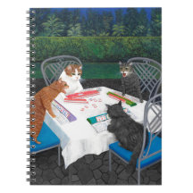 Katzen spielen Mahjong