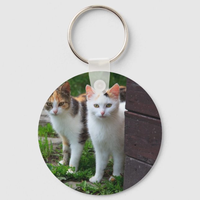 Katzen spielen schlüsselanhänger (Vorderseite)