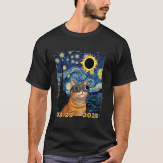 Katzen-Sternengucker u2013 Sonnenfinsternis 03.29. T-Shirt