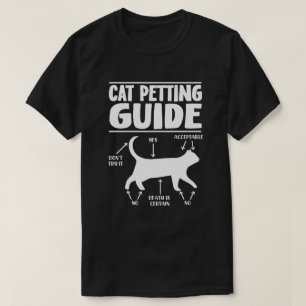 Katzen Streichelführer Katzenliebhaber T-Shirt