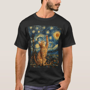 Katzen-Style-Kunst Lustige Grafik T-Shirt