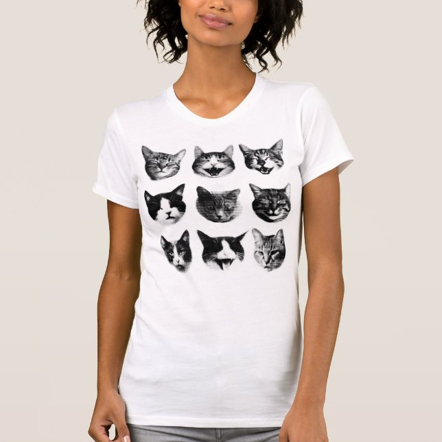 Katzen T-Shirt (Vorderseite)