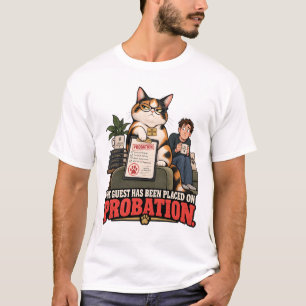Katzen-T-Shirt - Der Gast wurde auf Bewährung gese T-Shirt