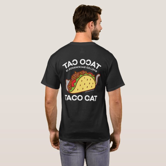 Katzen-T - Shirt - TACOCAT, der rückwärts (Schwarz voll)