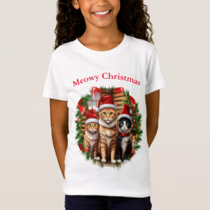 Katzen T - Shirt Weihnachten