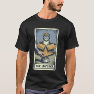 Katzen Tarot Karte Der Kaiser Katze In Box Liebhab T-Shirt