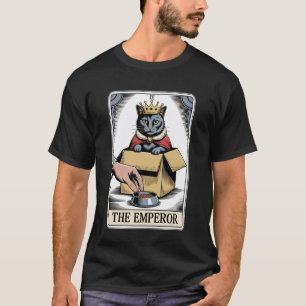 Katzen Tarot Karte Der Kaiser Katze in der Box Lie T-Shirt