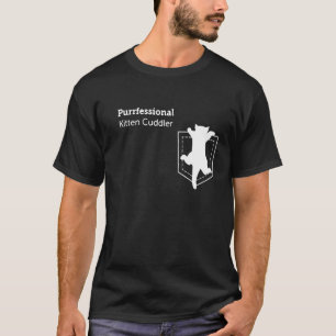 Katzen-Taschen-Profi-Kätzchen-Kuscheltier-Hänge-Ba T-Shirt