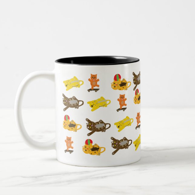 Katzen Tasse Cartoon wiederholen (Links)