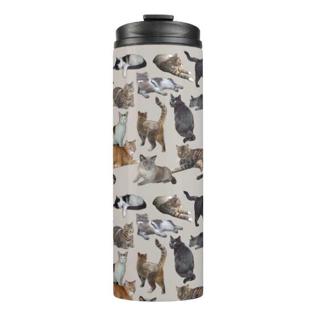 Katzen Thermosbecher (Vorderseite)