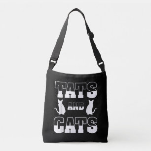 Katzen Tiergeschenk Tattoo Artist Inki Tragetaschen Mit Langen Trägern