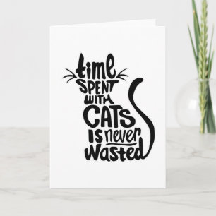 Katzen Tierkatze Lover Kitten Niedliches Sonnenges Karte