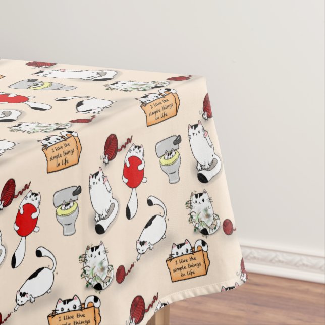 Katzen Tischdecke (Beispiel)