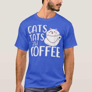 Katzen Tischtuch und KaffeeKatzenbesitzer Kaffee L T-Shirt