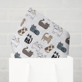 Katzen-Tissue-Papier, Kitty-Kätzchen-Decoupage Seidenpapier