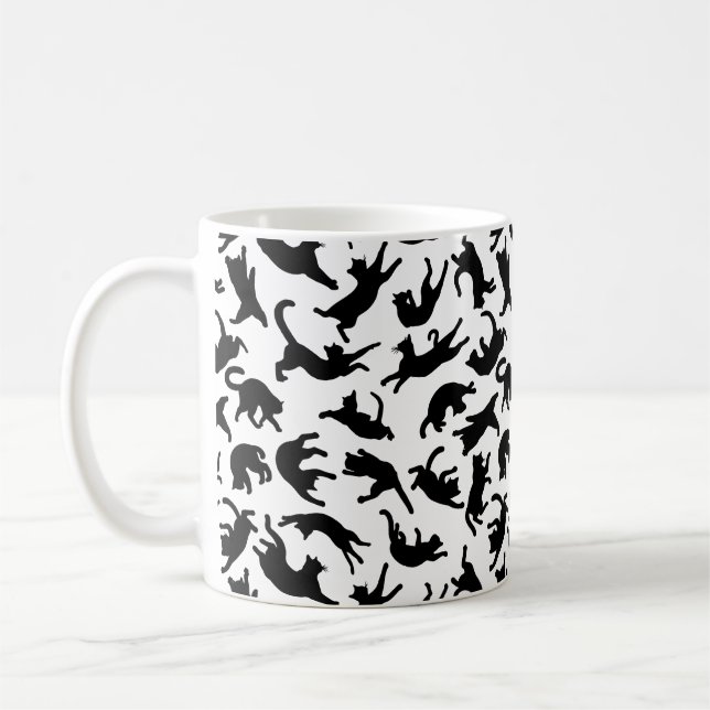 Katzen Tumbling Kaffeetasse (Links)