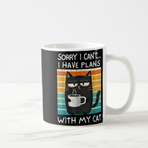 Katzen über dem Spaß Entschuldigung kann ich nicht Kaffeetasse