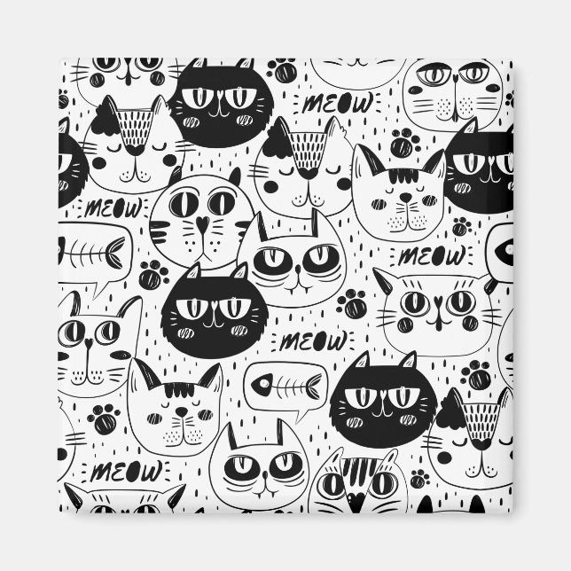 Katzen überall magnet (Vorne)