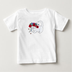 Katzen-Ukrainer-Volkskunst Baby T-shirt