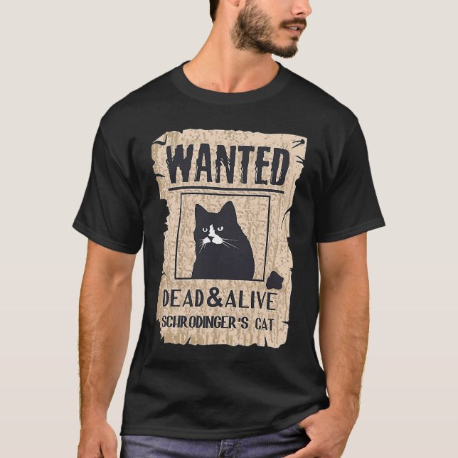 Katzen und Alive Schrodingers Katze T-Shirt (Vorderseite)