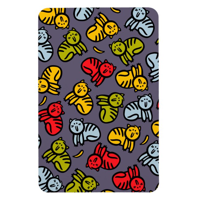 Katzen und Bananen Magnet (Vertikal)