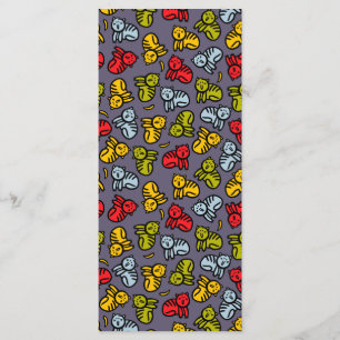 Katzen und Bananen Menükarte