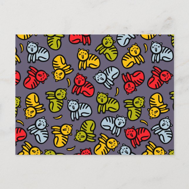 Katzen und Bananen Postkarte (Vorderseite)