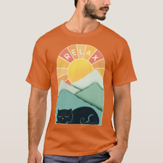 Katzen und Berge T-Shirt