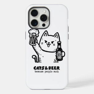 Katzen und Bier 1 iPhone 15 Pro Max Hülle