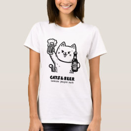 Katzen und Bier 1 T-Shirt