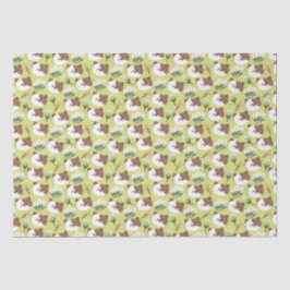 Katzen und Blume Seidenpapier