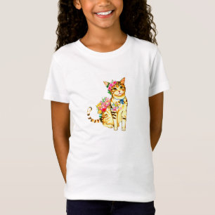 Katzen und Blume T-Shirt