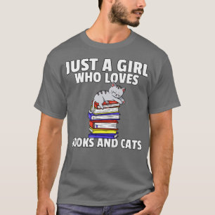 Katzen und Bücher, die Bibliothekar lesen T-Shirt