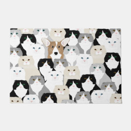 Katzen und Dogenmatte Fußmatte